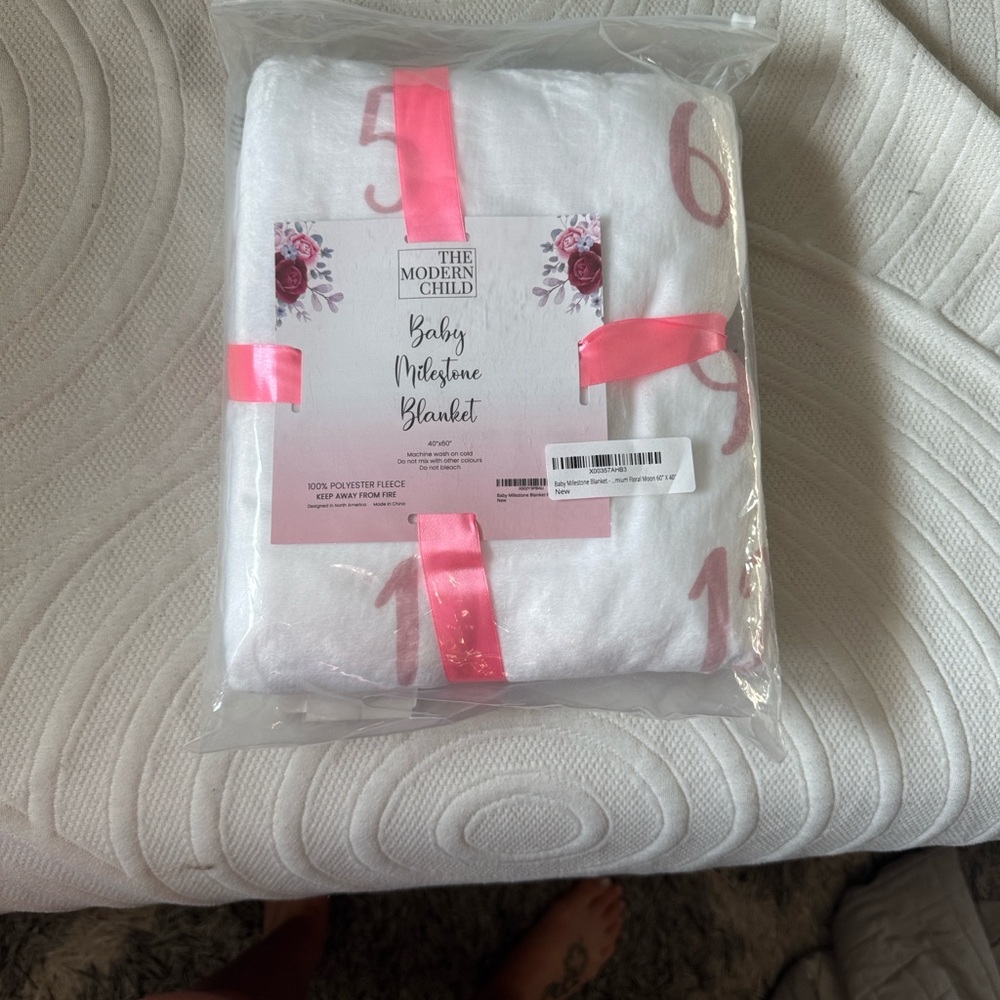 The Modern Child Baby Milestone Blanket - Never Used in bag with all tags